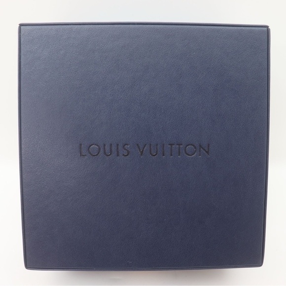 Louis Vuitton Large Custom Navy Leather Jewelry Box - Picture 3 of 11